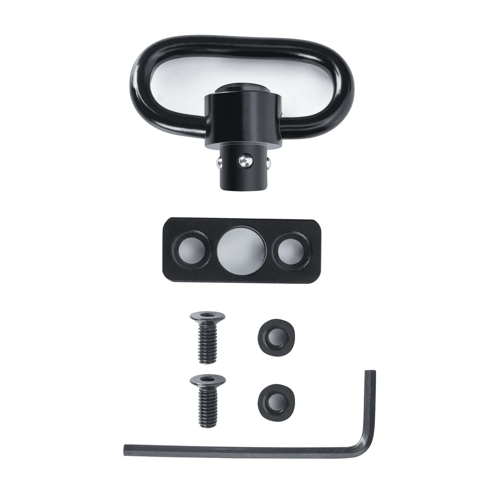Высококачественный металлический Keymod QD Sling Mount Adapter Для Picatinny Keymod Rail охотничьи оружейные крепления для прицела аксессуары ME04032 - Цвет: BK