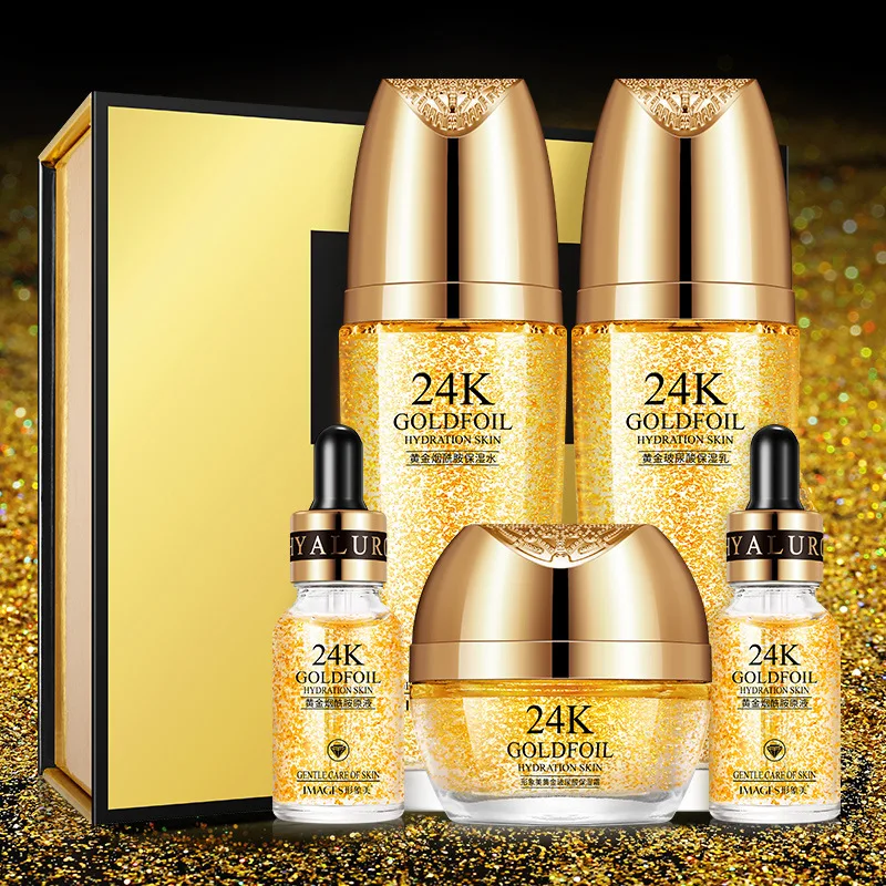 

Image Beauty 24 K Gold Essence Set Water Moisturizing Pores Body Primary Hyaluronic Acid Liquid Set