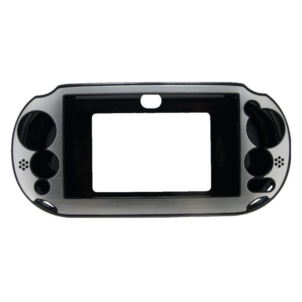 XRHYY Silver Cover Hybrid Brushed Aluminum Metal Hard For PlayStation PS VITA PSVITA Slim 2000 Case(NOT for vita 1000 series