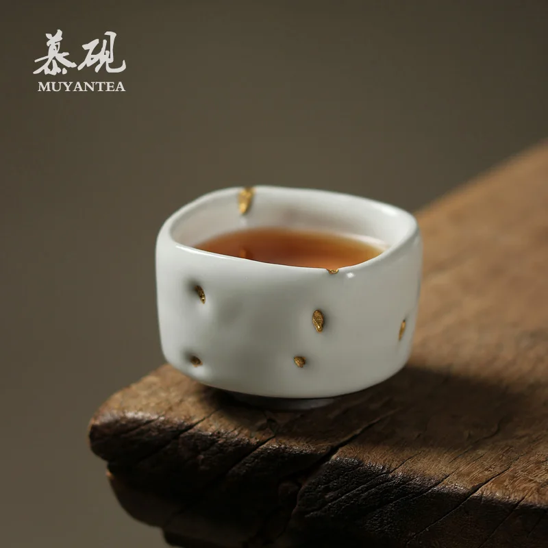 

MuYan hand a tzu chi wild burned Japanese paint masters cup ceramic cups kunfu tea light on individual sample tea cup