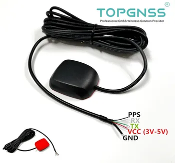 NMEA0183 GPS GLONASS ガリレオ受信 diy コネクタ 5 V RS232 、 9600 ボーレート、モジュールとアンテナ線長さ 1.5 メートル