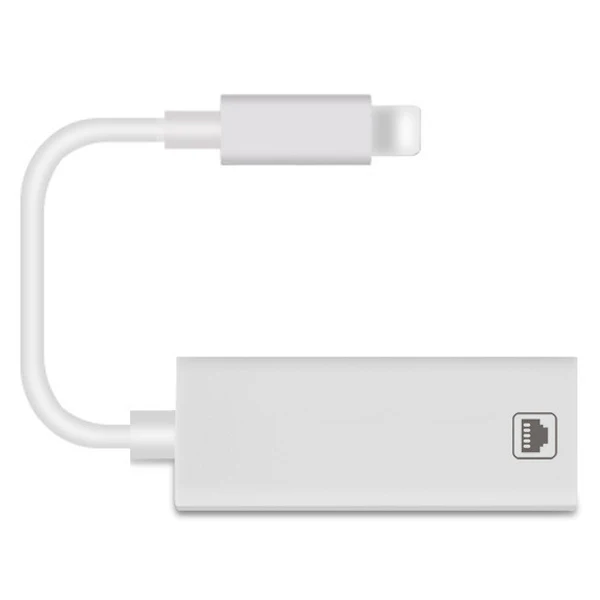 HOT-100Mbps Network Cable Adapter For Lightning to RJ45 Ethernet LAN Wired Overseas Travel Compact For iPhone/iPad Series