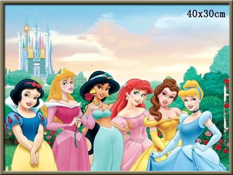 5D Diy Новая Алмазная картина с изображением принцессы из мультфильма Алмазная вышивка Аниме Драконий жемчуг круглая Алмазная мозаика вышивка крестиком - Цвет: 21
