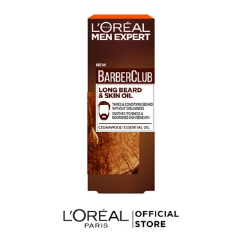 

L'Oreal Paris Men Expert Barber Club Oil for long beard, emollient, with oil cedar wood, 30 ml