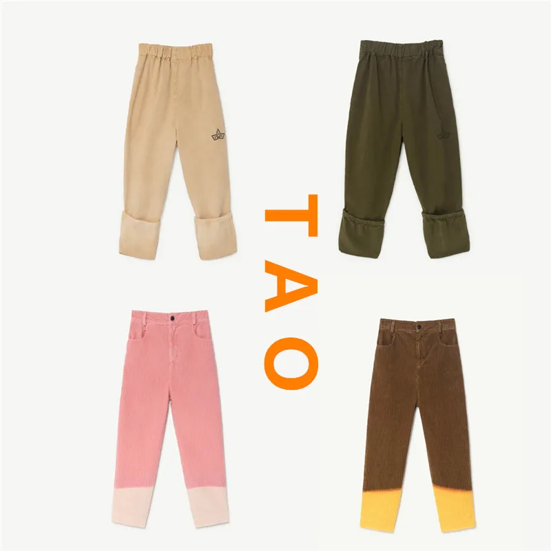 

IN STOCK 2019 Autumn and Winter Tao Series Boys and Girls Solid Color Trousers Sweatpants Casual Pants