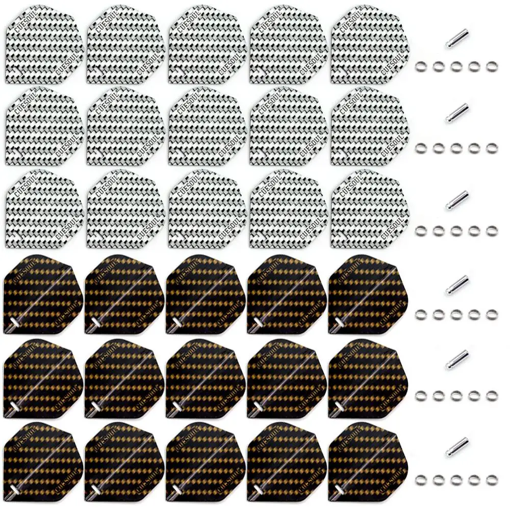 CUESOUL Dart Flights Swift Series 30pcs/Set With Dart Flight Protector For Soft / Steel Tip Darts Dart Accessories