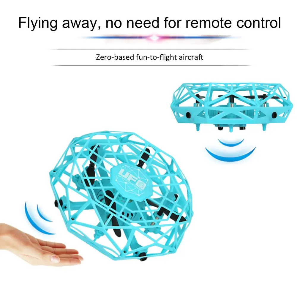 TL123 UFO Mini Drone Helicopter RC Quadcopter Sensing and Lights Indoor Toy Electronic Helicopter Toy Best Gift