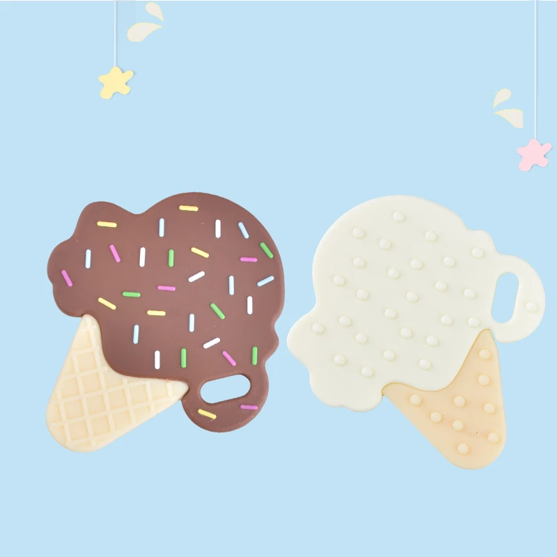 Детский силиконовый Прорезыватель без БФА милый кулон в форме мороженого