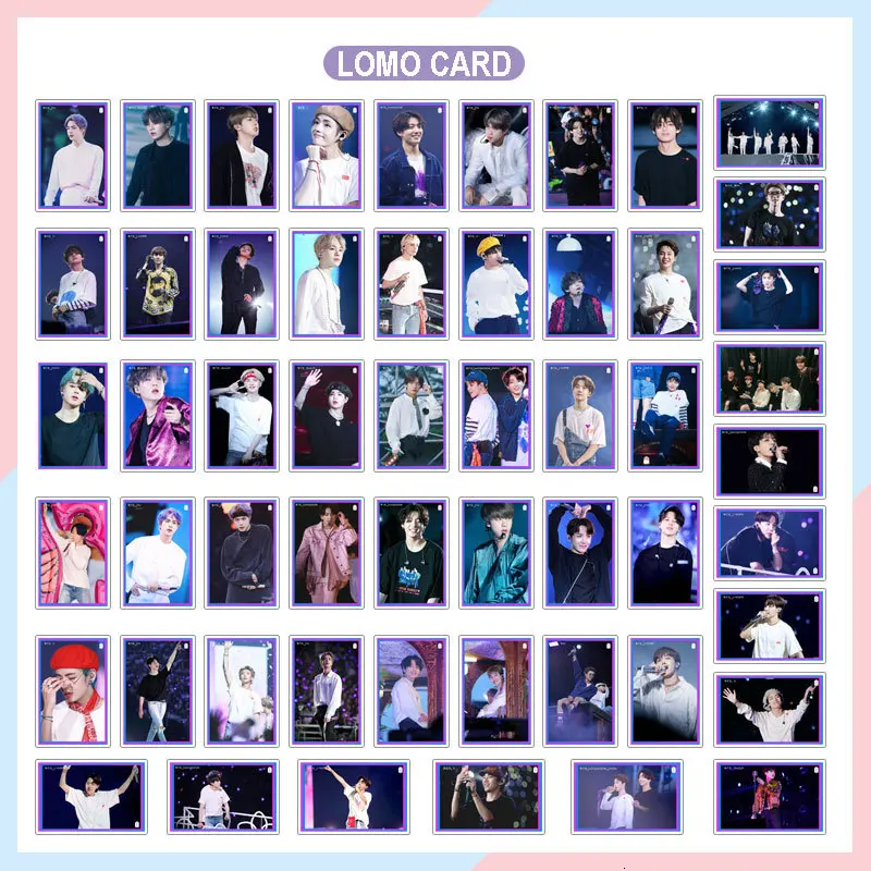 Kpop фотокарты bangtan мальчики плакат ломо карты Leve Yourself вентиляторы коллекция