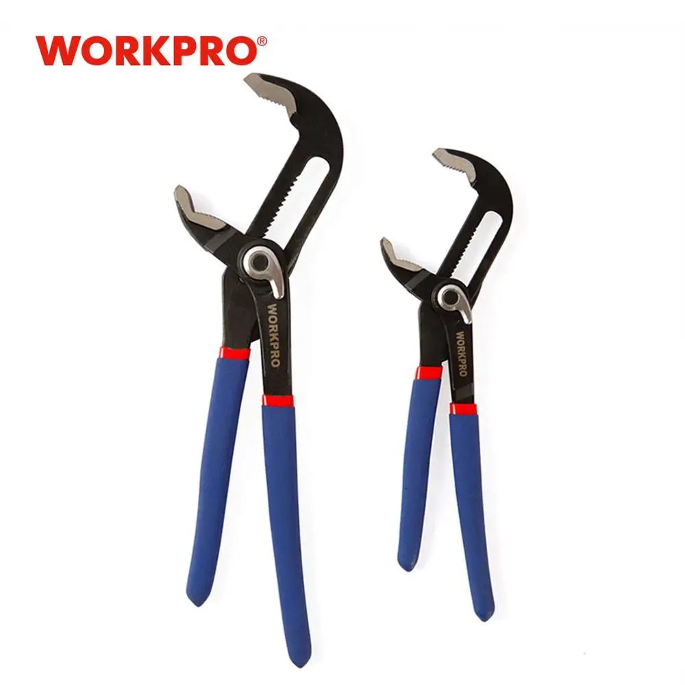 Workpro 8 "10" водяной насос Щипцы для наращивания волос Quick release Водостоки Щипцы для наращивания волос прямо челюсть паз Щипцы для наращивания волос|groove joint plier|water pump pliersplumbing pliers | АлиЭкспресс