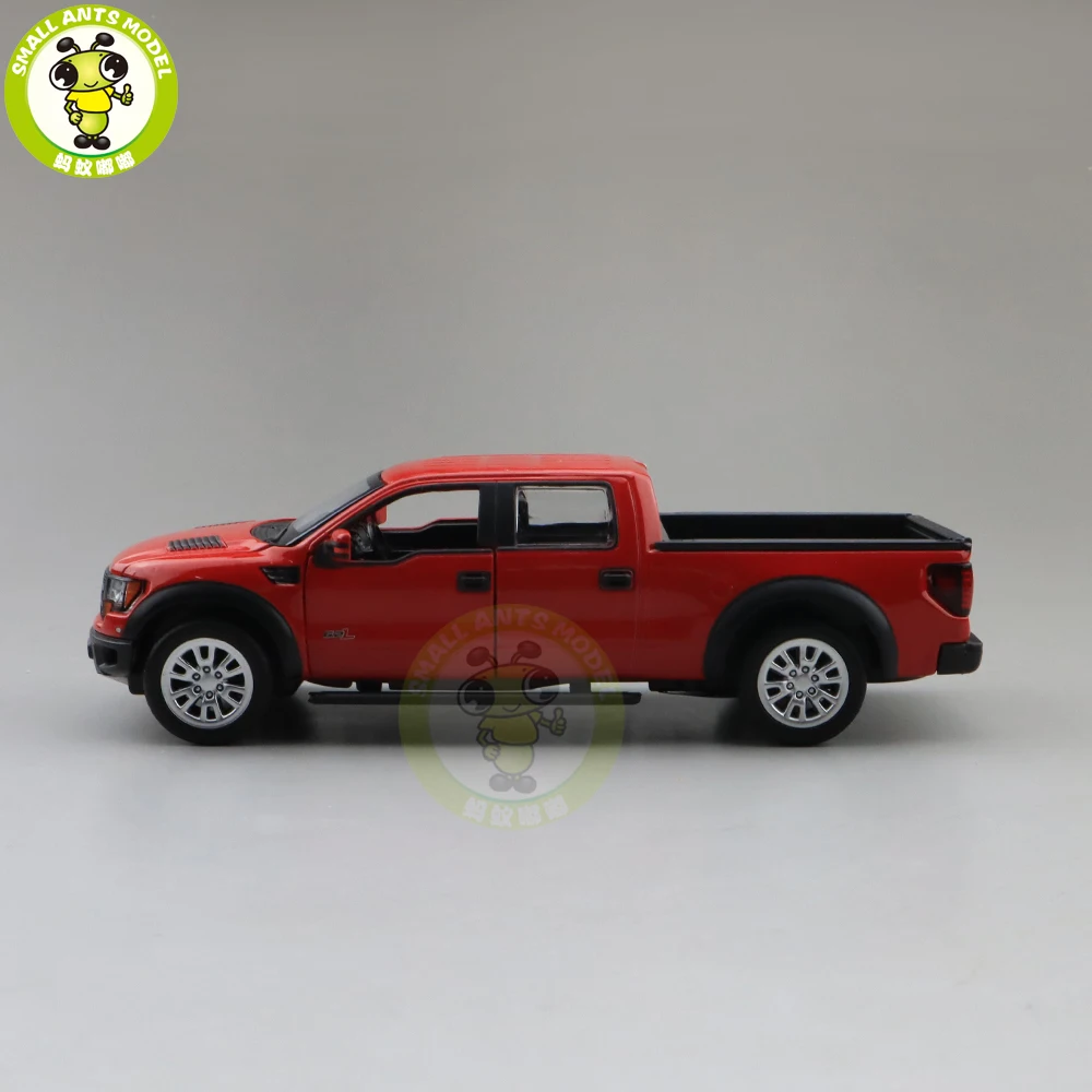 1/34 Ford F150 F-150 Raptor пикап литая модель автомобиля игрушки для детей Детское звуковое освещение Вытяните назад Подарки для мальчиков девочек