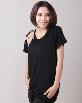 

Fashion Logo Printing T Shirts Women's Short Sleeve Fashion 100% cotton Female T-Shirts