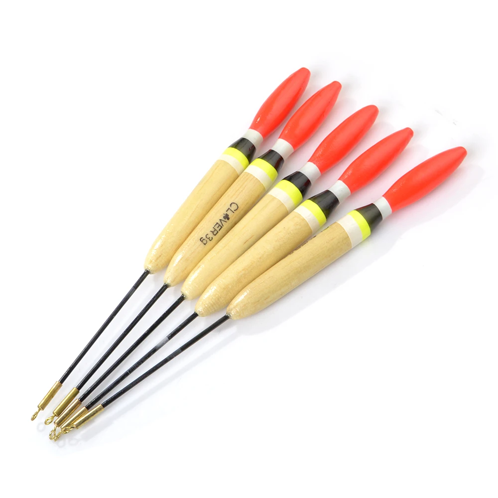 FISH KING 10pcs/lot Short Winter Fishing Float Set 3g 4g Mix Size Ice Fishing Bobber For Vertical Buoy Light Stick Accessories