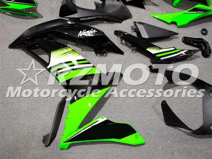 Литьевая Форма ABS Полный обтекатели наборы Подходит для Kawasaki Ninja650 ER6F 17 18 набор на заказ зеленая