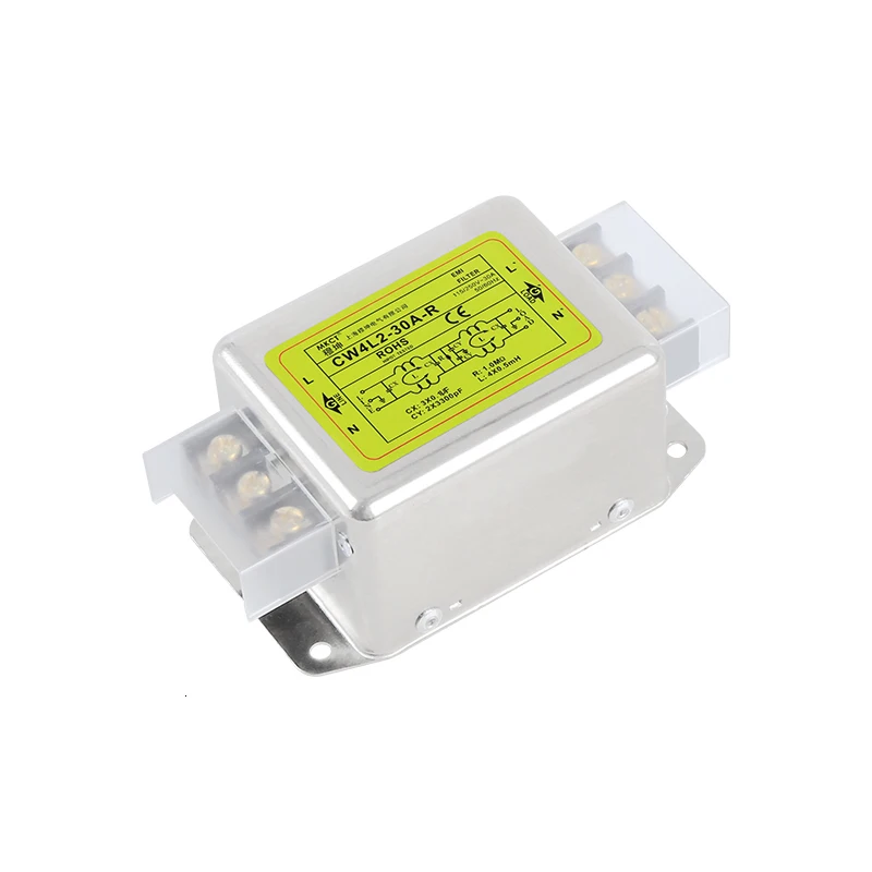 220 В Клеммная колодка биполярный сильный анти-помехи Очищение EMI CW4L2-10A-R 20A 30A фильтр для источника питания