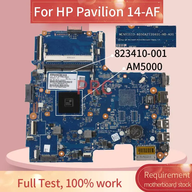 823410-501 para hp Pavilion 14-af 245 g5 Am5000 Laptop Motherboard Notebook Mainboard 823410-001 14z-af 6050a2731601-mb-a01 Ddr3 - Imagem 2