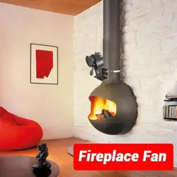 5 Blades Wood Stove Fireplace Fan Improved Silent Motors Heat Powered Eco Stove Fan For Gas Pellet Wood Log Stoves S9y7