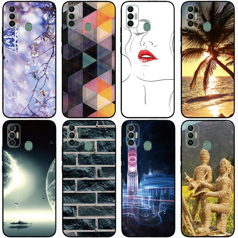 Cover Posteriore In Silicone Morbido Per Tecno Spark 6 Go Custodie Per Telefoni Cellulari Per Tecno Spark 7 Per Tecno Spark 7T Borse