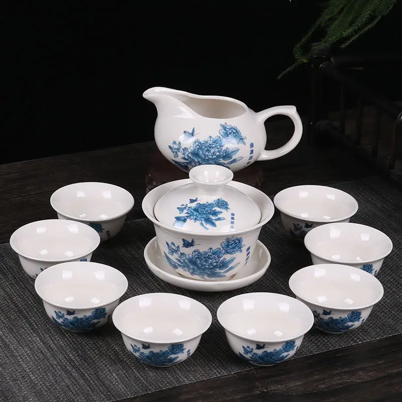 CJ189 Chinese Kung Fu Tea Set Drinkware Purple Clay ceramic Binglie include Tea pot Cup, Tureen Infuser Tray Chahai
