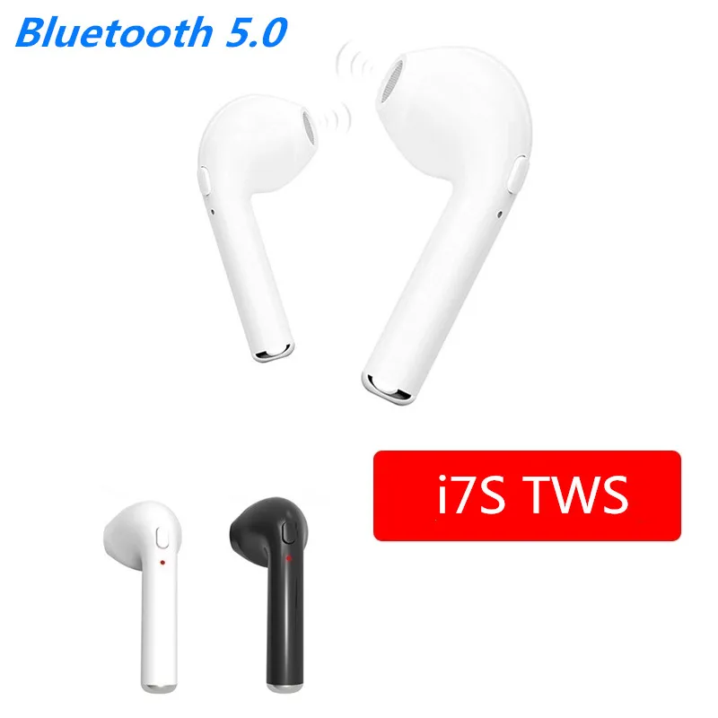 I7 i7s TWS Bluetooth наушники-вкладыши беспроводные наушники мини музыкальный наушник спортивные наушники гарнитура с микрофоном для iPhone xiaomi