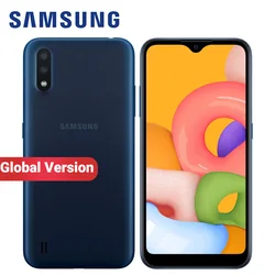 Глобальная версия смартфона Samsung Galaxy A01, мобильный телефон с двумя SIM-картами, 2 Гб ОЗУ 16 Гб ПЗУ, 5,7-дюймовый экран, 13 МП, FM-радио, 3000 мАч, 4G