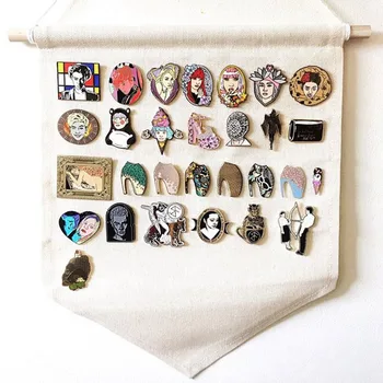 

Pin Wall Display Pennant Blank Cotton Banner Badge Buttons Lapel Collections Brooch Display Pendant Home Decoration Accessories