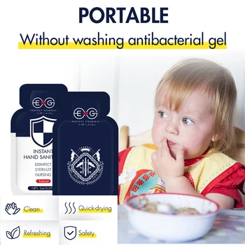 

100 Pcs Anti- Portable Mini Hand Sanitizer Effective Sterilization Hand Disinfectant No Washing Quick Dry Hand Soap