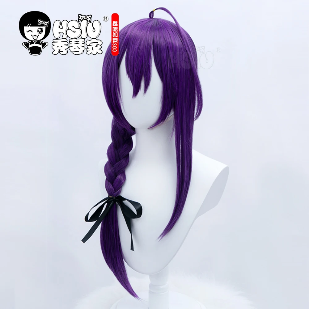 Длинный парик HSIU в стиле игры звезды 2 алкалоид для косплея Ayase Mayoi фиолетовая