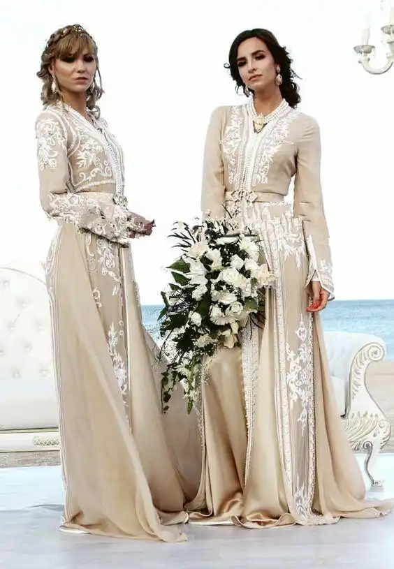 Caftan Marroqui Caftan Marroqui Novia Marroqui Vestido De Noche Marroqui 2021 Manga Larga Apliques De Encaje Dubai Playa Jardin Vestidos De Noche Aliexpress