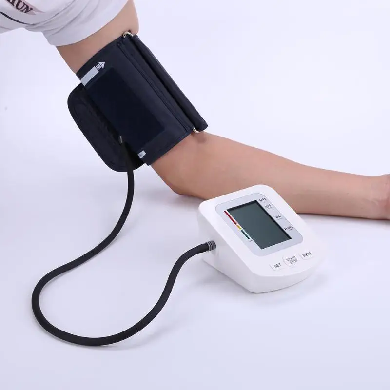 Автоматический верхний монитор артериального давления на руку ЖК-цифровой тонометр монитор артериального давления на руку метр IHB Обнаружение пульса