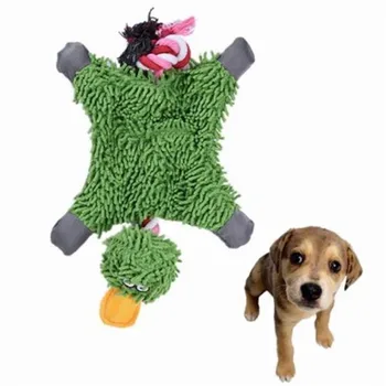

Lovely Mop Duck Toy Funny Interactive Soft Velvet Dog Toy With Rope Durable Chewing Training Toy Hot Sale Pet Supplies 32cm*19cm