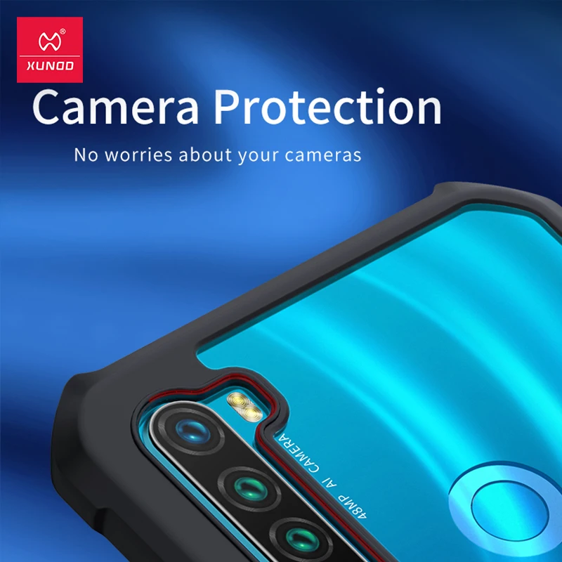 Xundd чехол для Redmi Note 8 8T противоударный подушки безопасности Бампер прозрачный