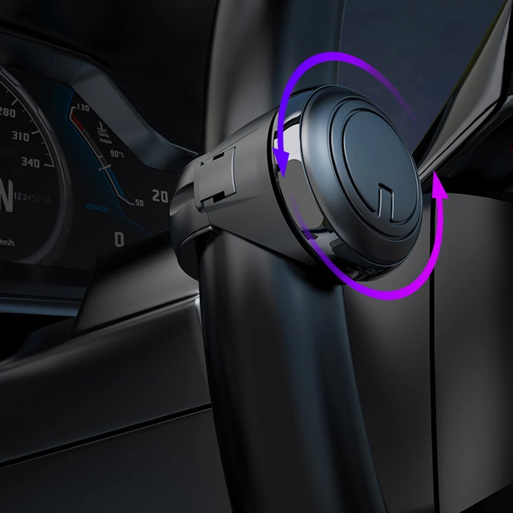 

Power Handle Booster 360 Degree Rotation Helper Hand Control Steering Wheel Ball Shaped Metal Bearing Universal Fit Spinner Knob