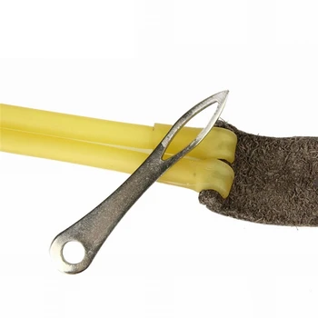 

Slingshot Rubber Band Tied Helper Stainless Steel Hunting Shooting Catapult Assistant Threading Needle Accessories
