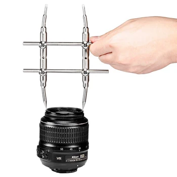 

3K-WT Professional Optical Portable Opening Tool Stainless Steel Curved Tips Spanner Wrench Adjustable Camera Lens Screw