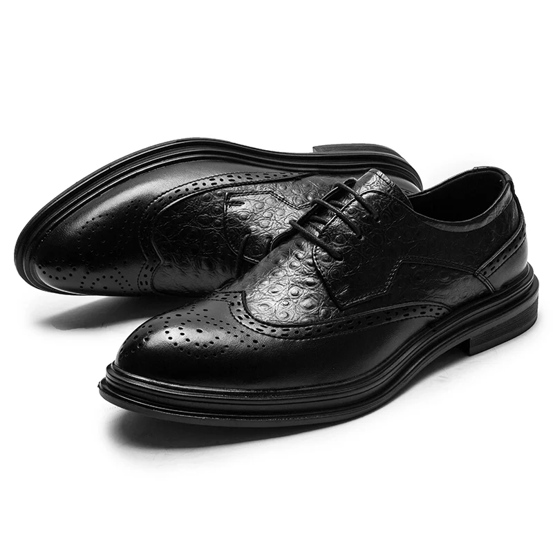 Мужские современные Формальные удобные классические туфли с острым носком