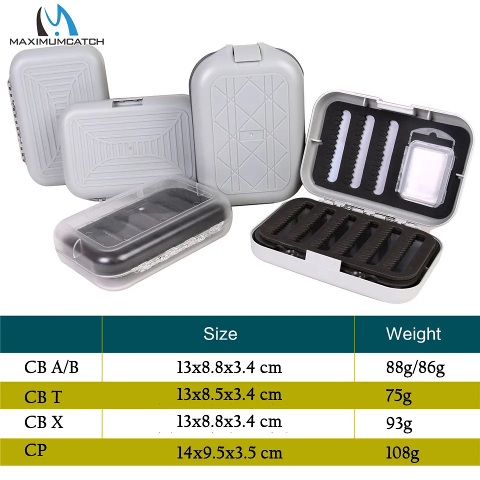 Maximumcatch Waterproof Plastic Fly Fishing Box With Swing Leaf