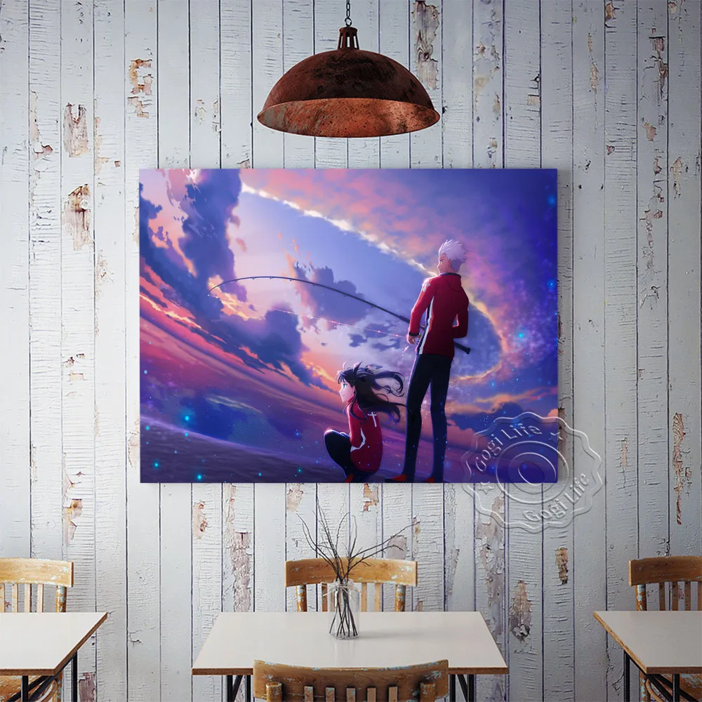 Japanese Anime Game Fate Stay Nigh Canvas Painting Poster, Fan Collection  Gift, Game Subject Wall Decor