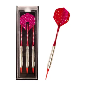 

D201 A set of Tip Soft Darts Needle Copper Dart Body red Dart Shaft red Dart Flights durable Dardos Throwing Toy