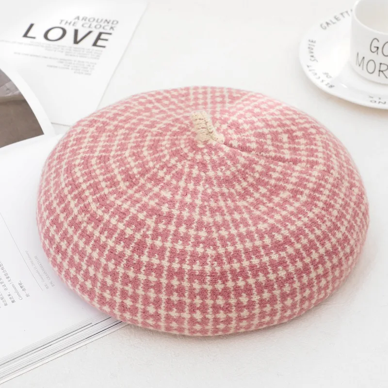 

2020 fashion new beret autumn and winter models wild cute trendy ladies wool wool hat warm sun protection hat C20