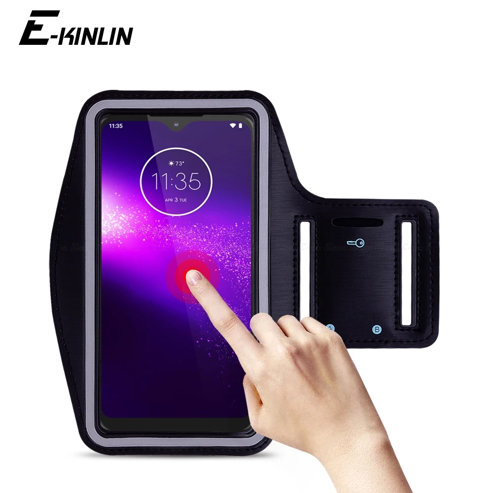 Беговая спортивная повязка на руку для Motorola Moto One 5G Power vision Action Hyper Macro Zoom Fusion Plus P50