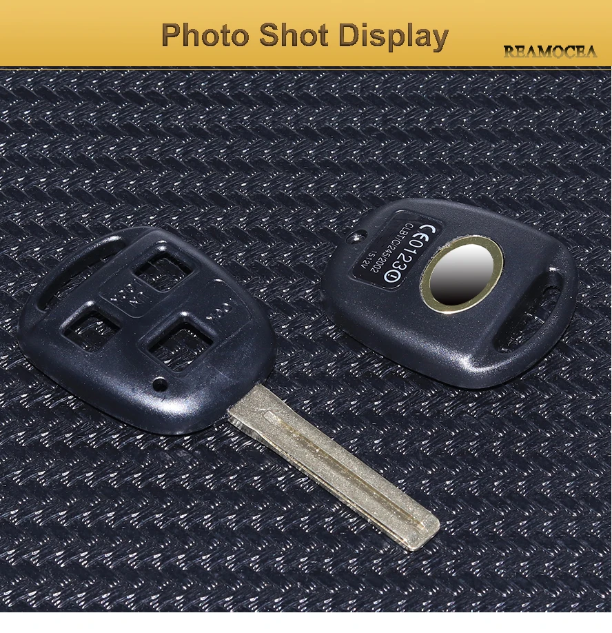 Reamocea CLBTC2452002 3 Button Short Uncut Blade Remote Key FOB Replacement Shell Case Fit for Lexus ES300 SC430 RX350 RX400h (7)