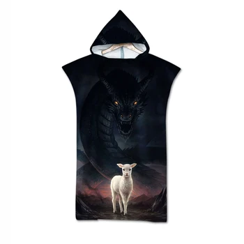 

animal Pattern Beach Towel Baby for man woman adult Hooded Bath Towel Baby adult Bath Soft Towel Woman Men Swimming Cloak neHT3