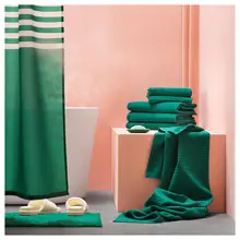 6 шт., темно-зеленый, 1 шт. банное полотенце, 4 шт. мочалка, 1 шт. полотенце для рук