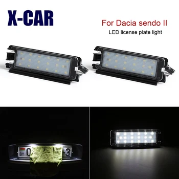 

2pcs Error Free LED license plate lights Number plate lights For Renault Dacia sendero II 2012-2019 Car accessories