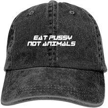 Бейсбольная кепка s для мужчин и женщин-Eat Pussy Not Animals Спортивная Кепка Регулируемая ковбойская Кепка водителя грузовика