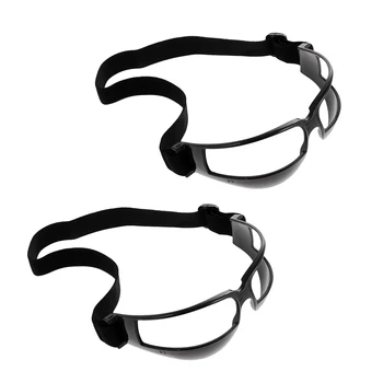 

2 Pack Basketball Dribbling Glasses Goggles Dribble Specs - Team Sports Training Aid Supplies - Adjustable & Durable