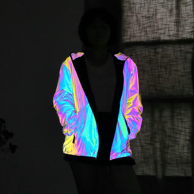Hooded Holographic Reflective Jacket 2
