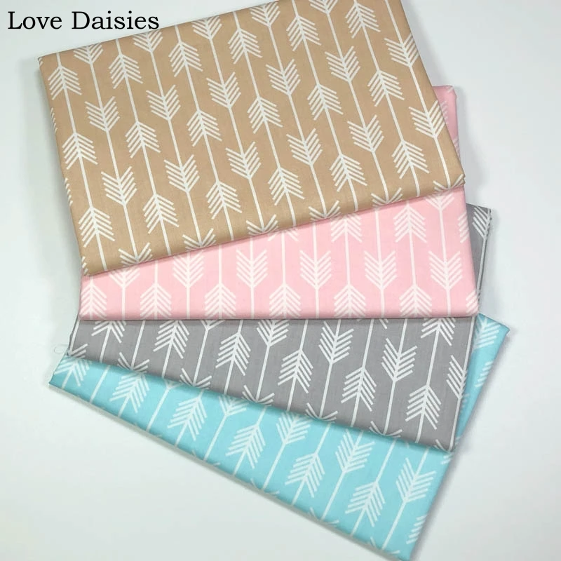 Хлопок, саржа, верблюжья, розовая, серая, синяя, ткань со стрелками, детское постельное белье, простыня, подушка, одежда, ручная работа, лоскутное шитье, домашний декор, ткань для рукоделия