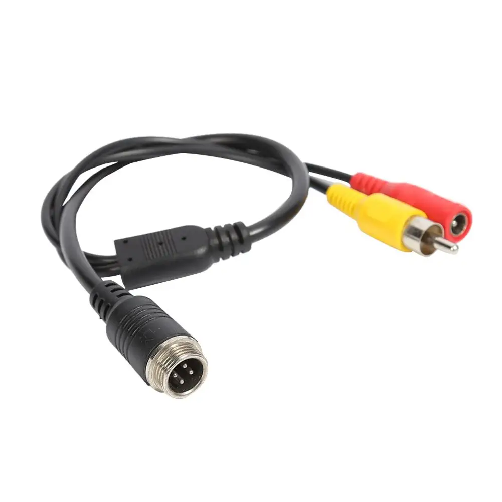 M12 4Pin CCTV кабели для видеокамеры авиации головы мужской/женский к RCA/DC Женский